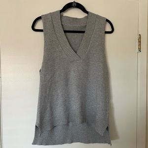 Grey sweater vest
